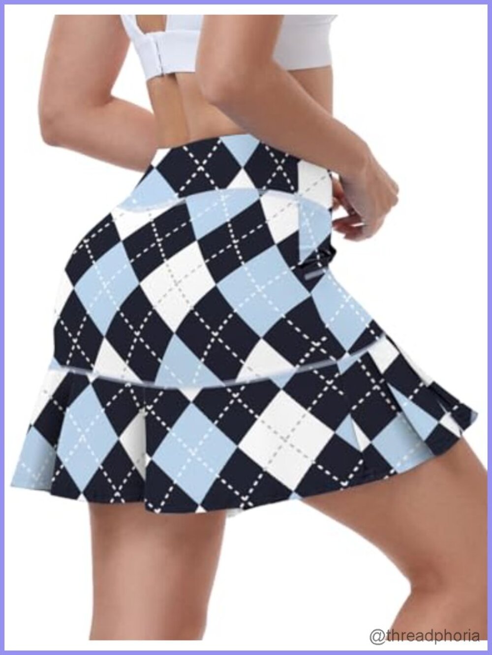 Women's High Waisted Athletic Skort with Pockets for Golf Tennis